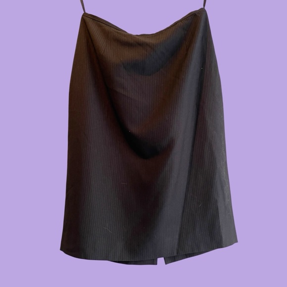 Calvin Klein pinstripe pencil skirt size 2 - Picture 10 of 11